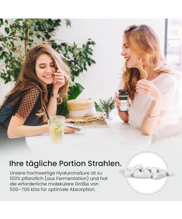 Hyaluronic Acid Capsules for Skin Hair & Nails | High-Dose 350mg | Vegan German Quality | Vitamin C B12 Biotin & More - Buy Online on GoSupps.com