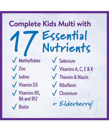 New Chapter Kids Multivitamin Gummies - Berry-Citrus 60ct | 50% Less Sugar | Vitamins C, D3, Zinc | Non-GMO & Gluten-Free - Buy Online on GoSupps.com