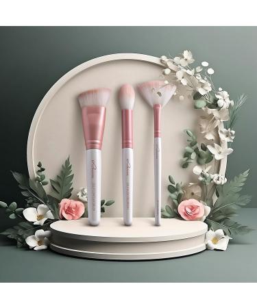 Shop Luvia Highlight & Contour Brush Set - 3 Vegan Makeup Brushes for Flawless Looks - International Shipping Available! - Buy Online on GoSupps.com