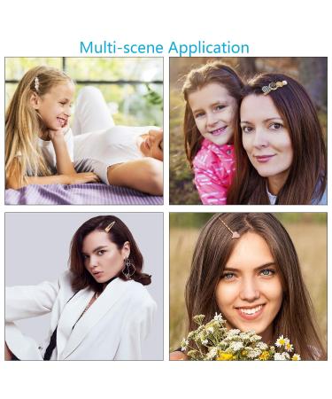 Airsmall 21 Pearls Hair Clip Set - Handmade Vintage Gold Hairpins for Women & Girls - Elegant Artificial Pearl Hair Jewelry - Buy Online on GoSupps.com