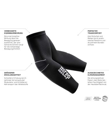 Buy CEP Elbow Support Compression Sleeves for Men & Women - Arm Sleeves (Pair) III-L1 White/Black - International Shipping Available - Buy Online on GoSupps.com