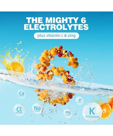 Electrolyte Powder Drink Mix - Rapid Hydration with 6 Minerals & Electrolytes, 30 Sticks, Sugar-Free Variety Packs of Lemon, Raspberry, Cherrypomegranate,Orange, Grape, for Workout & Energy Recovery - Buy Online on GoSupps.com