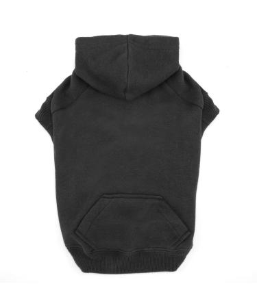 Casual Canine Basic Dog Hoodie, Medium, Black Black Medium