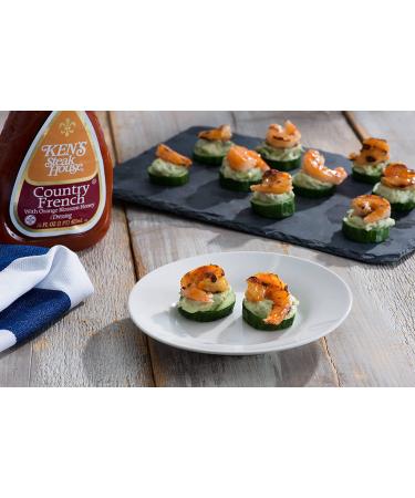 Ken's Steak House Country French With Orange Blossom Honey Dressing 16oz - Pack of 2 | Delicious Salad Dressing - 32 Fl Oz Total - Buy Online on GoSupps.com