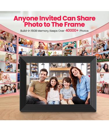 Frameo 10.1 Inch WiFi Digital Picture Frame with 16GB Storage | IPS HD Touch Screen | Gift for Friends and Family - Buy Online on GoSupps.com