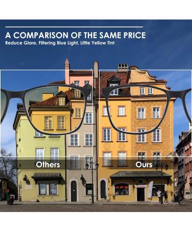 JEKCHAMEL Blue Light Blocking Glasses 2-Pack - Stylish Lightweight Frames for Women/Men, Anti Eyestrain & UV Glare Protection for Gaming & Reading - Buy Online on GoSupps.com