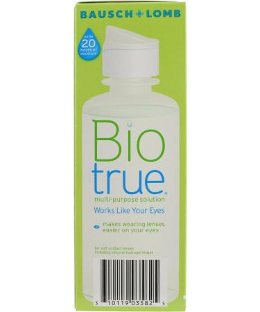 Bausch + Lomb BioTrue Multi-Purpose Solution 4 oz - Hydrate & Cleanse Contact Lenses | Shop Now - Buy Online on GoSupps.com