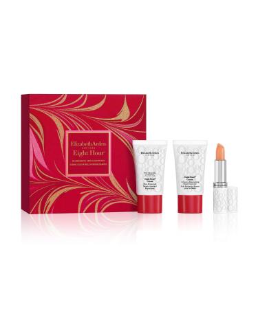 Elizabeth Arden - Eight Hour gift set: skin protection cream 15ml + lip protection pen 3.7g + intensive moisture -giving hand cream 15ml gift box for women gift set travel size
