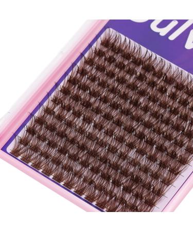 Sulv Lash Cluster S001 Dark Brown - 144pcs D Curl Lashes Extensions Kit (8mm-20mm) - Wispy & Easy to Apply - Buy Online on GoSupps.com