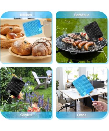 Pack Fly Swatter Extendable | Black & Blue Fly Repellent - Effective Against Flies Mosquitoes & Insects | Shop Internationally - Buy Online on GoSupps.com
