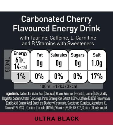  Monster Monster Ultra Black 500ml - Buy Online on GoSupps.com