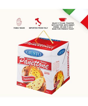 Giusto Sapore Italian Panettone 2Lb - Traditional Gourmet Bread from Italy - Buy Online on GoSupps.com