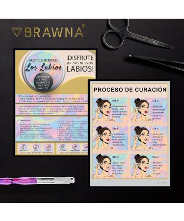 Lip Blush Aftercare Cards 30 Pack - Microblading & PMU Supplies - Lip Blushing Kit - 5.5x4.25 Inches - English - Buy Online on GoSupps.com