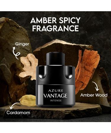 Vintage Heroes Noir&Azure Vantage Intense Combo Cologne for Men/Eau de Parfum Natural Spray Top Notes of Green Apple and Lemon Middle Notes of Tonka Bean Base Notes of Geranium - Buy Online on GoSupps.com