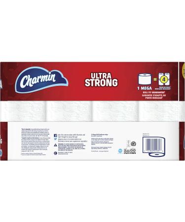 Charmin Ultra Strong Toilet Paper 24 Mega Rolls Bathroom Tissue 96 Regular Rolls - Buy Online on GoSupps.com
