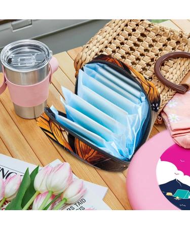 Colorful Monkey Watercolor Storage Bags for Women's Bandages - Portable & Trendy Menstrual Cup Storage for Teens & Girls - Buy Online on GoSupps.com