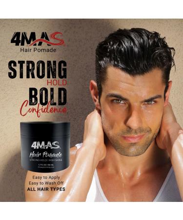 4MAS Hair Pomade Strong Hold Long Lasting for Men & Women | All Hair Types | International Shipping - Buy Online on GoSupps.com