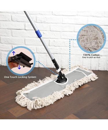 JINCLEAN 24-Inch Cotton Refills for Industrial Floor Dust Mops - Pack of 2 - Buy Online on GoSupps.com