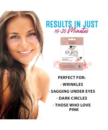 ToGoSpa Rose Gold EYES - Under Eye Repair Gel Masks | Collagen & Hyaluronic Acid for Tightening & Brightening - 3 Pack - Buy Online on GoSupps.com