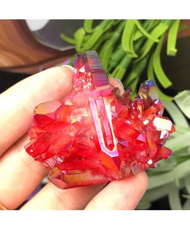 Specimen 2-Pack Crystal Cluster Angel Titanium Quartz Crystal Rainbow Specimen ERTEYIN - Buy Online on GoSupps.com