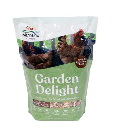 Manna Pro Chicken Scratch | Garden Grains, Treat for Chicken Coop, Duck Food, Chicken Supplies |2.25 Pound (Pack of 1)