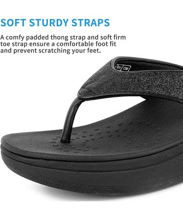 Elevate Your Comfort with ERGOfoot Women's Arch Support Platform Flip Flops - Buy Online on GoSupps.com