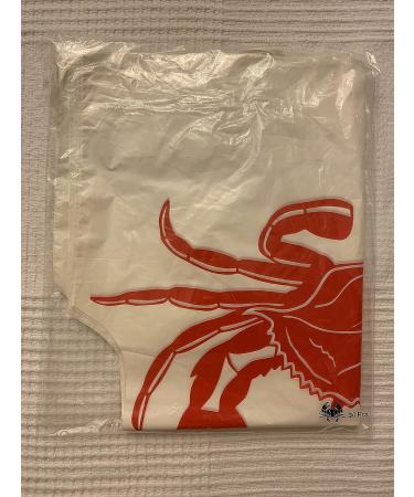 UMT Plastar 50-Piece Biodegradable Disposable Adult Plastic Bibs - 23 Inches Large Size for Seafood Parties - Perfect for Restaurants or Home Use - Buy Online on GoSupps.com