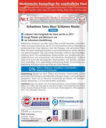 Buy Schabens Dead Sea Mask & Hydrogel Eye Pads Bundle | 10 x 15ml | Reduces Puffiness & Swelling | All Skin Types | Hyaluronic Acid & Panthenol - Buy Online on GoSupps.com