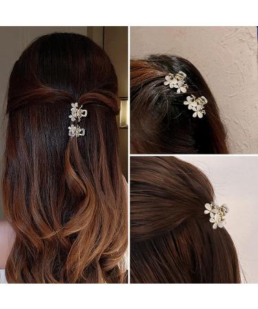 Small Rhinestone Butterfly Hair Claw Clips - 2 PCS | Mini Jaw Clips for Women and Girls - Buy Online on GoSupps.com