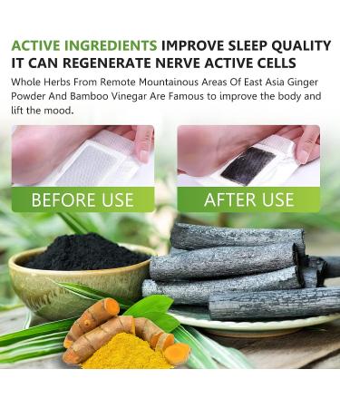 20 Pcs Natural Foot Pads with Bamboo Vinegar & Ginger - Enhance Sleep Quality & Blood Circulation - Buy Online on GoSupps.com