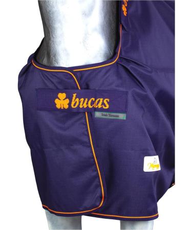 Marengos by Bucas 1200D Irish Turnout Blanket | Waterproof Rain & Transition Ceiling | Blue/Orange 125cm | Durable Outdoor Horse Cover - Buy Online on GoSupps.com