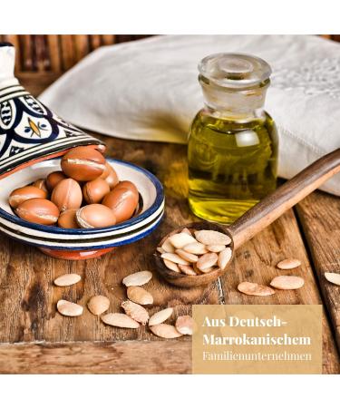  R&M Beauty-Oleo R&M Organic Cold Pressed Argan Oil - Fair Trade Moroccan Oil for Hair Face Nails & Lips Scars & Pimples & Massage Oil - Bottle - Buy Online on GoSupps.com