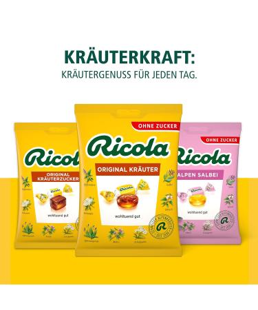 Ricola Original Herb Sugar Candies - 16 Bags of Swiss Herbal Sweets with 13 Alpine Herbs & Menthol Vegan & Soothing - Buy Internationally - Buy Online on GoSupps.com