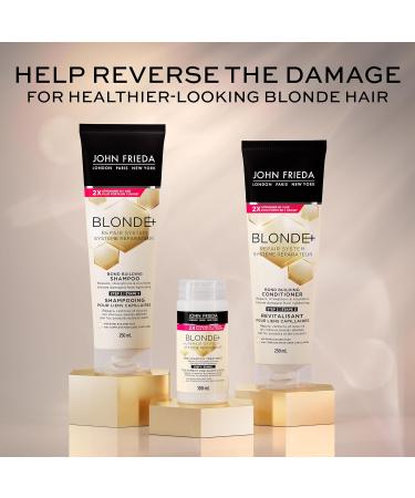 John Frieda Blonde+ Repair System Bond Building Conditioner | STEP 3 | Repairs Strengthens and Nourishes Blonde Damaged from Lightening 250mL - Buy Online on GoSupps.com