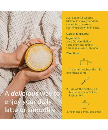 Golden Milk Latte Mix with Ashwagandha for Natural Stress Relief - 40 Servings - Buy Online on GoSupps.com