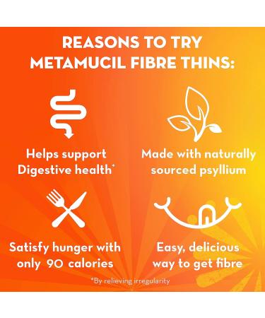 Metamucil Fibre Thins Chocolate 12 Servings (24 Total Cookies) - Buy Online on GoSupps.com