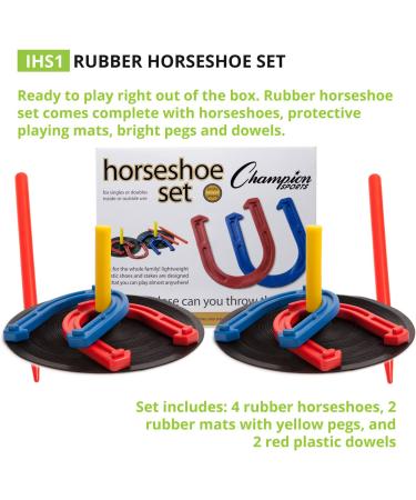 Champion Sports Indoor/Outdoor Horseshoe Set - Buy Online on GoSupps.com