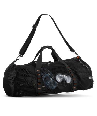 Fitdom Extra Large Mesh Duffle Bag for Scuba Dive or Snorkel Equipment. Best for Water Sports & Beach Activities like Swimming, Diving & Snorkeling. Perfect for Travel, Storage Swim Gym Gears & Balls - Buy Online on GoSupps.com