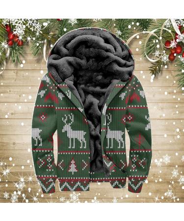 Buy Hanxiulin Men's Fleece Jacket - Plush Warm & Windproof Winter Coat in Green (3XL) - Cozy & Breathable Trench - Buy Online on GoSupps.com