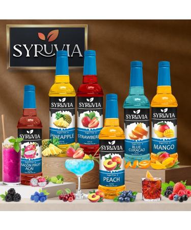 Syruvia Mermaid Sugar-Free Syrup - 0 Calorie - Premium Flavoring Syrup for Tea Italian Sodas Beverages Desserts Ice Cream Cocktails & Mocktails - Kosher Gluten Free - 25.4 fl oz. Sugar-Free Mermaid - Buy Online on GoSupps.com
