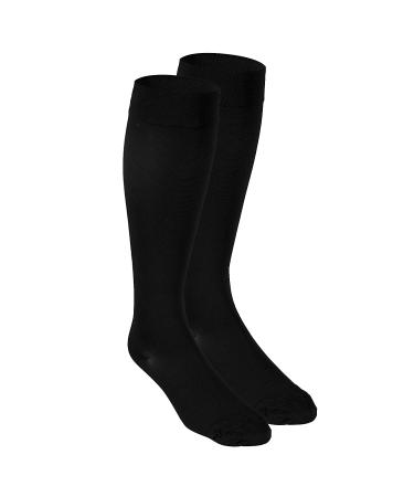 Truform 20-30 mmHg Compression Stockings Short Length, Black, Large - 1 Pair - Buy Online on GoSupps.com