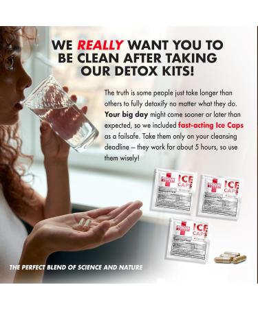 Rescue Detox 7 Day Thermogenic Permanent Detox Kit - Full Body Detox Cleanse for Women and Men - Body Detox Pills for Stomach Detox Cleanse - 100ct Capsules with Bonus Instant Ice Caps - Buy Online on GoSupps.com