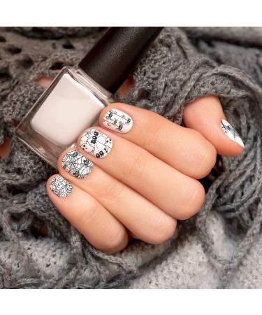 Whaline Halloween Nail Art Plates - 4 Piece Stamping Kit for DIY Manicure Designs - Buy Online on GoSupps.com