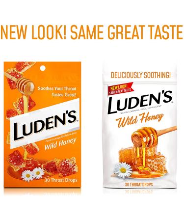Luden's Pectin Lozenge with Wild Honey - 30 Oral Demulcent Throat Drops | Soothes Cough & Throat Irritation - Buy Online on GoSupps.com
