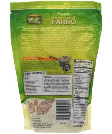 Organic Italian Pearled Farro - 14 oz by Nature's Earthly Choice - Buy Online on GoSupps.com
