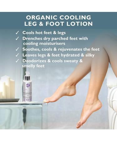 Peppermint cool foot lotion organic foot cooling cream aloe vera and peppermint oils foot cooling lotion for hot feet and smelly feet foot cooling products vegan paraben free. - Buy Online on GoSupps.com