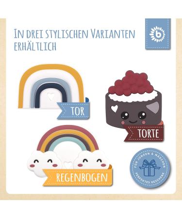 Bieco Silicon Tor Bei ring Baby - 10 cm | Teething Aid & Colorful Grip Toy | Silicone Baby Bite Ring from 0 Months - Buy Online on GoSupps.com