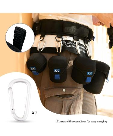 JJC Water Resistant Neoprene Lens Pouch for Mirrorless Lenses - Canon EF-M 22mm, Sony E PZ 16-50mm, Fujifilm XF27 - 2.4 x 1.6 Inches - Buy Online on GoSupps.com
