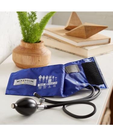 McKesson LUMEON Blood Pressure Cuff and Bulb Royal Blue Adult Small 19-27 cm - 1 Count - Buy Online on GoSupps.com