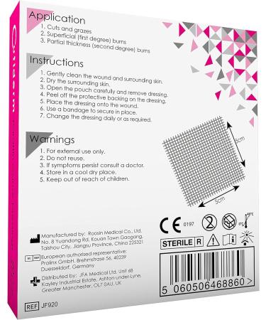 Buy Cutiderm Sterile Paraffin Gauze Compress 5cm x 5cm - Pack of 20 | International Shipping Available - Buy Online on GoSupps.com